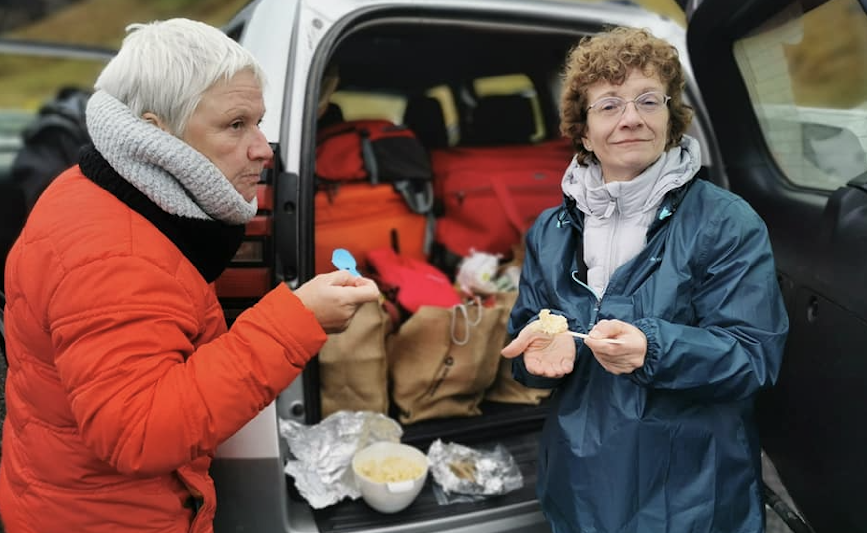 Pic-nic improvisé en Islande