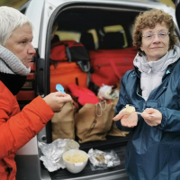 Pic-nic improvisé en Islande